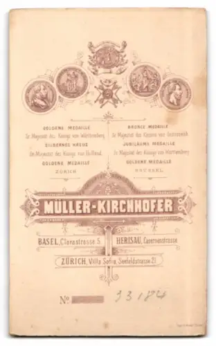 Fotografie Müller-Kirchhofer, Basel, Clarastrasse 5, Portrait einer Frau