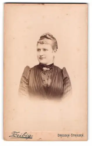 Fotografie Zeibig, Dresden-Striesen, Schandauerstrasse 1, Portrait einer Dame