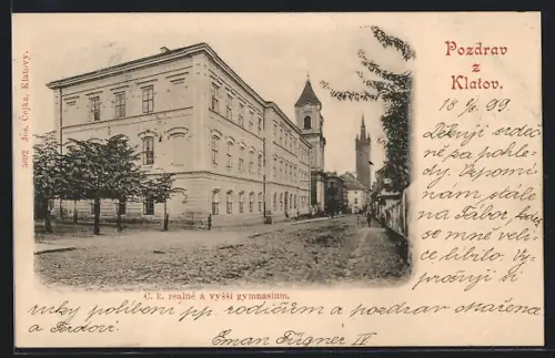 AK Klatov, C. k. realné a vyssi gymnasium
