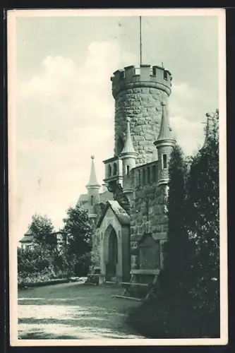 AK Franzensbad, Salingburg mit Café Restaurant