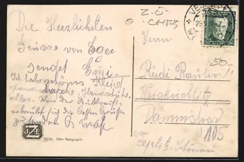 AK Eger, Bankettsaal der Kaiserburg