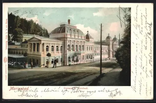 AK Marienbad, Cursaal und Neubad