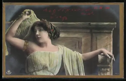 Foto-AK NPG Nr. 171 /10: Dame mit Lorbeerkranz