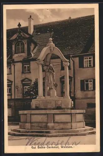 AK Waldsee / Württ., Gut Betha-Denkmal