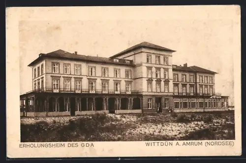 AK Wittdün a. Amrum, Erholungsheim des GDA