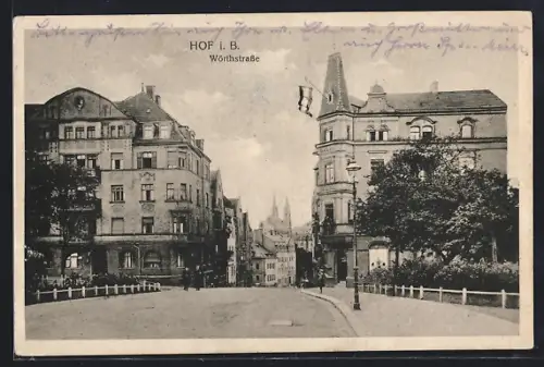 AK Hof i. B., Wörthstrasse