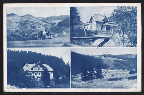 AK Rajnochovice, Gasthaus, Ortspartie, Panorama