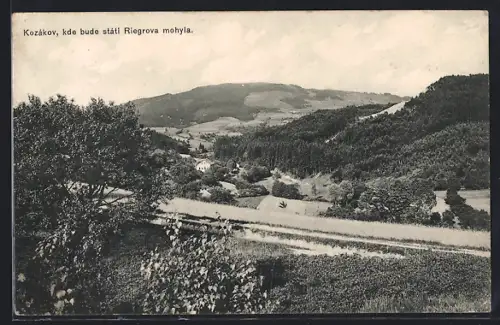 AK Kozakov, Kde bude stati Riegrova mohyla