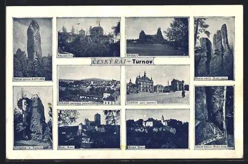 AK Turnov /Cesky Raj, Cast namesti, Trosky, Valdstyn