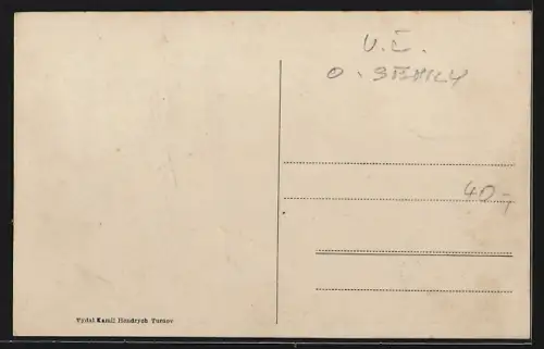 AK Trosky /Cesky Raj, Blick auf die Burg