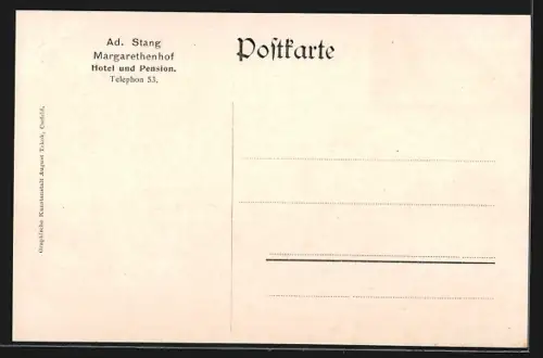 AK Königswinter, Hotel und Pension Margarethenhof A. Stang, Landschaftspanorama