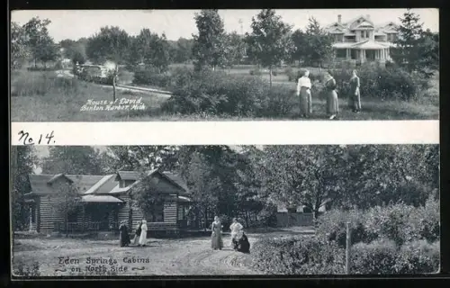 AK Benton Harbor, MI, House of David, Eden Spring Cabins on north side