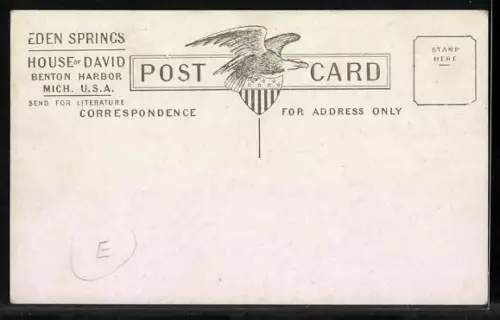 AK Benton Harbor, MI, House of David, Eden Spring Cabins on north side