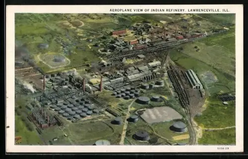 AK Lawrenceville, IL, Aeroplane view of Indian Refinery