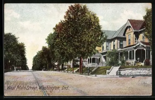 AK Washington, IN, West Main Street