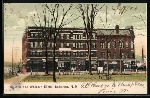 AK Lebanon, NH, Bank and Whipple Block