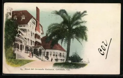 AK Coronado, CA, Hotel del Coronado Entrance
