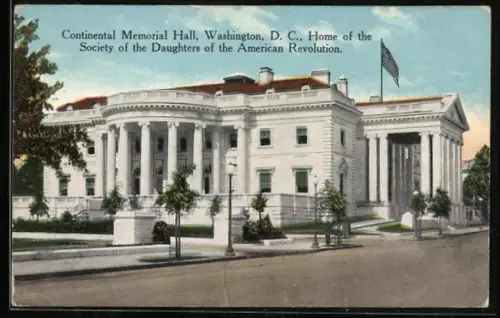 AK Washington D.C., Continental Memorial Hall, Home of the Society of the Daughters of the American Revolution