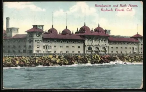 AK Redondo Beach, CA, Breakwater and Bath House