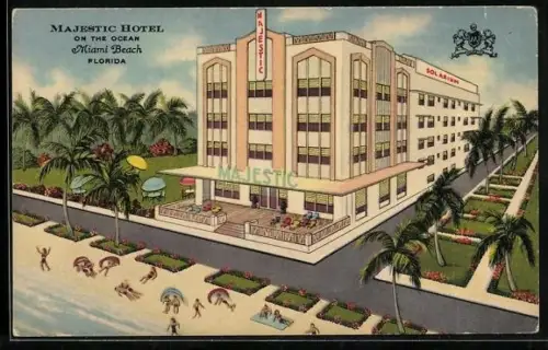 AK Miami Beach, FL, Majestic Hotel on the ocean