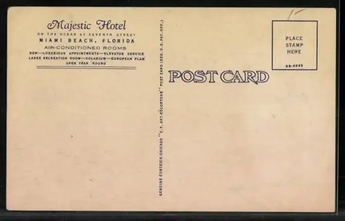 AK Miami Beach, FL, Majestic Hotel on the ocean