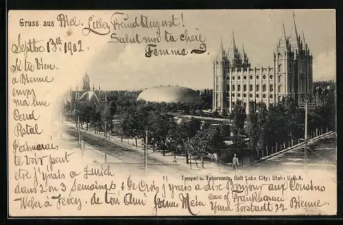 AK Salt Lake City, UT, Tempel u. Tabernacle