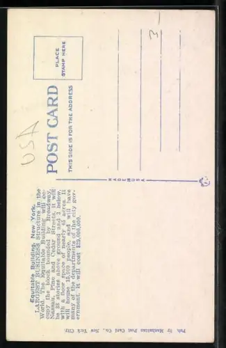 AK New York, NY, Tramway in front of the Equitable Building