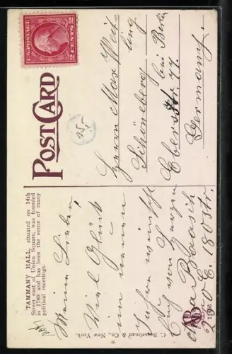 AK New York, NY, Tammany Hall with Pastors