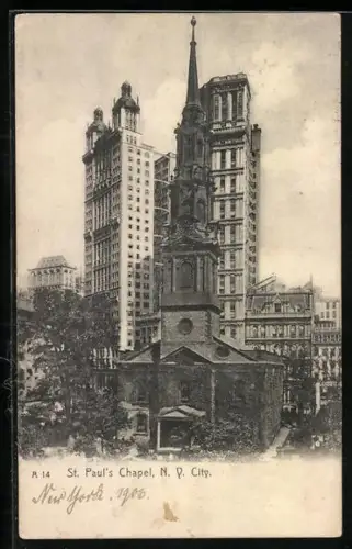 AK New York, NY, St. Paul`s Chapel