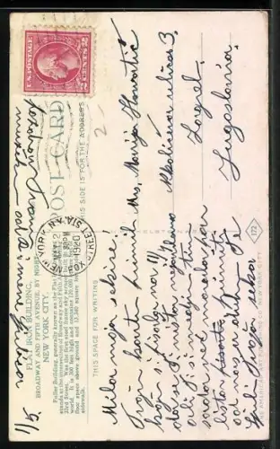 AK New York, NY, Flat Iron Building, Broadway and Fifth Avenue