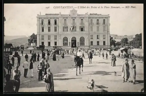 AK Constantine, L`Hotel des Postes et la Place Nemours