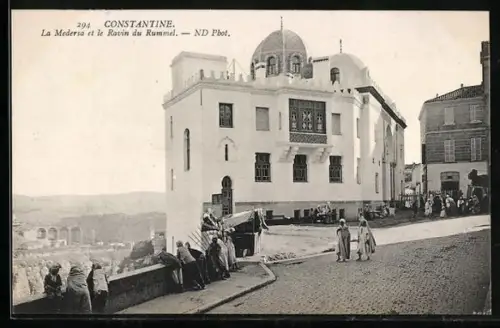 AK Constantine, La Medersa et le Ravin du Rummel