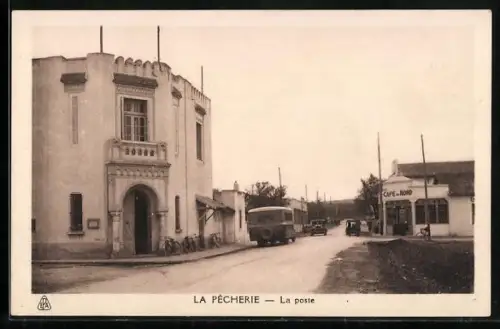 AK Alger, La Poste, Café du Nord