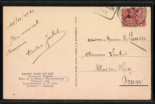 AK Philippeville, Grand Café de Foy