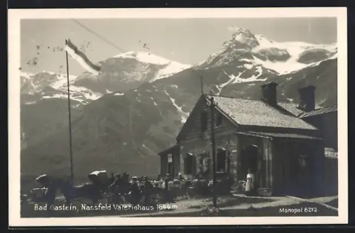 AK Nassfeld Valeriehaus, Bad Gastein, Motiv mit Besuchern