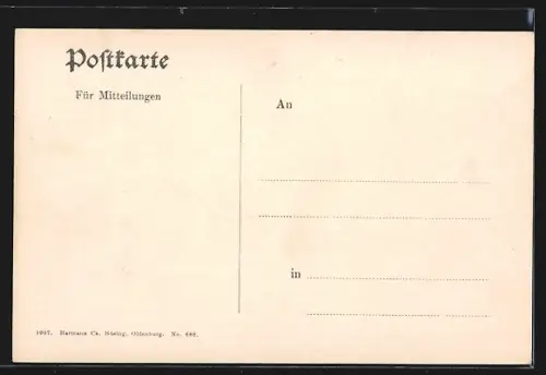 AK Oldenburg / Gr., Elisabethstrasse mit Amtsgericht