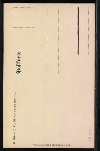 Künstler-AK Die heilige Notburga mit der Sichel
