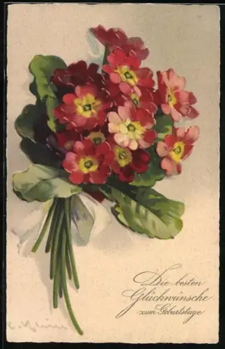 Künstler-AK Catharina Klein: Hübsche Blumen im Strauss