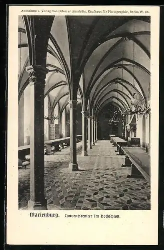 AK Marienburg / Malbork, Conventsremter im Hochschloss