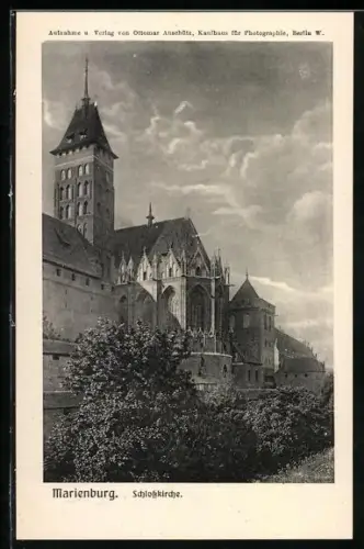 AK Marienburg / Malbork, Schlosskirche