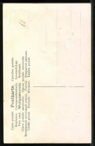 AK Kleeblätter mit Hufeisen und Fliegenpilz, Neujahrsgruss