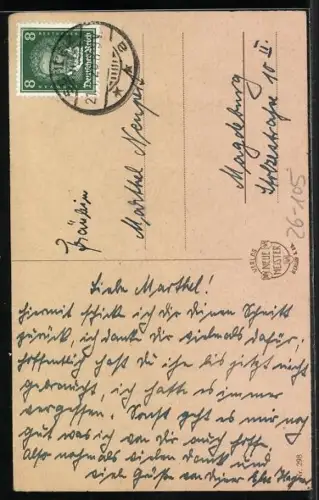 Künstler-AK H.S.B.: Um Gotteswillen, Fritz, mein Mann kommt! Schluss!!!