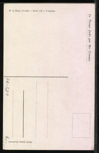 Künstler-AK Rie Cramer: Trauerndes Liebespaar Les Adieuse