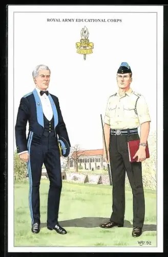 AK Royal Army Educational Corps, britische Soldaten in Uniform