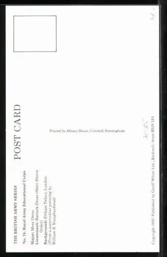 AK Royal Army Educational Corps, britische Soldaten in Uniform