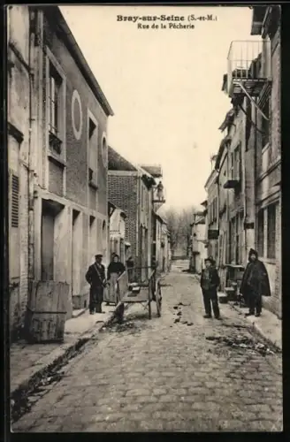 AK Bray-sur-Seine, Rue de la Pêcherie