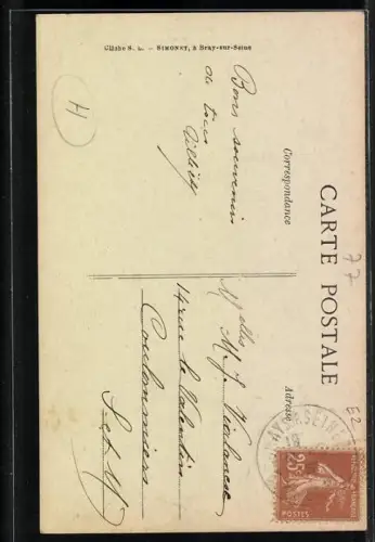 AK Bray-sur-Seine, Rue de la Pêcherie