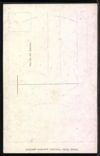 Künstler-AK Otto Obermeier: Prosit Neujahr!, Wirtin mit Bierkrügen