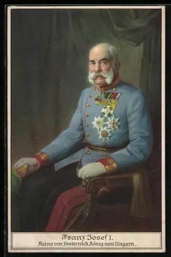 AK Portrait Kaiser Franz Josef I. von Österreich in Uniform