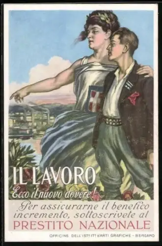 AK Il Lavoro, Ecco il nuovo dovere!, Frau weisst Mann den Weg